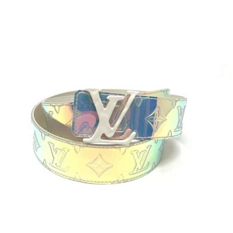 iridescent louis vuitton belt|louis vuitton leather keychain.